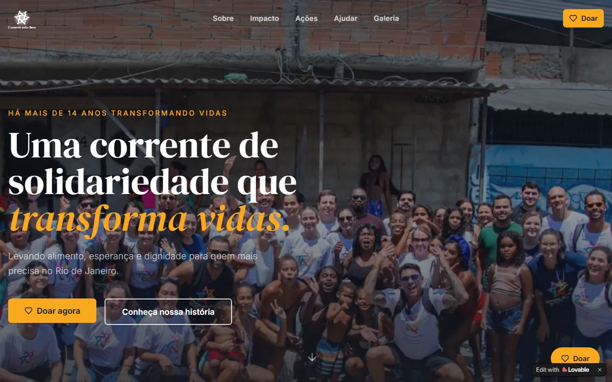 Site Corrente de Esperança
