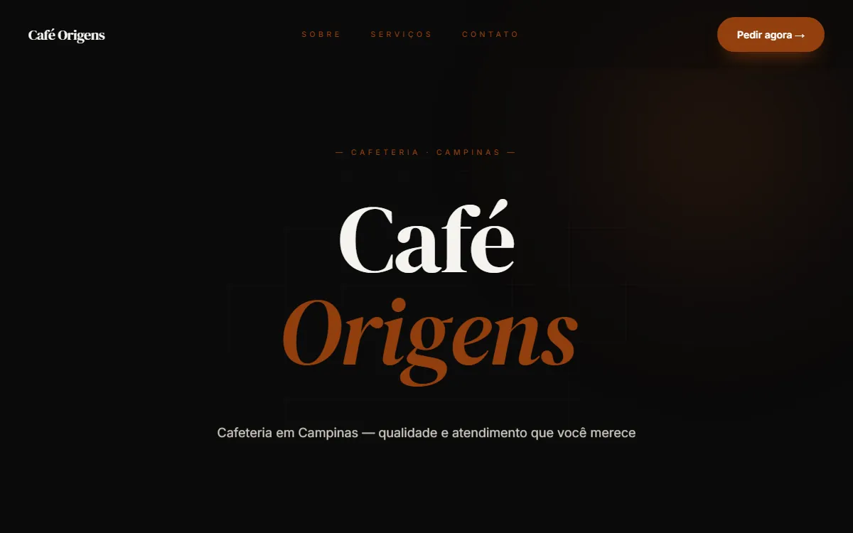 Site Café Origens