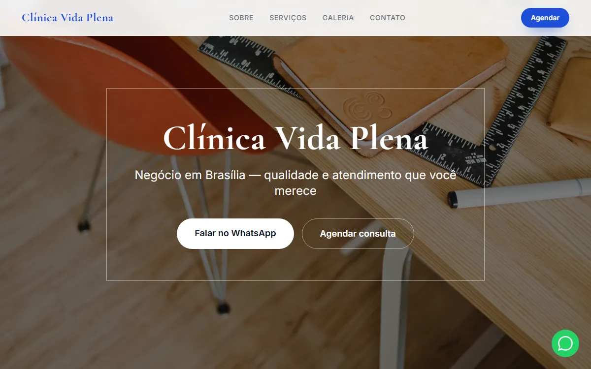 Site Clínica Vida Plena