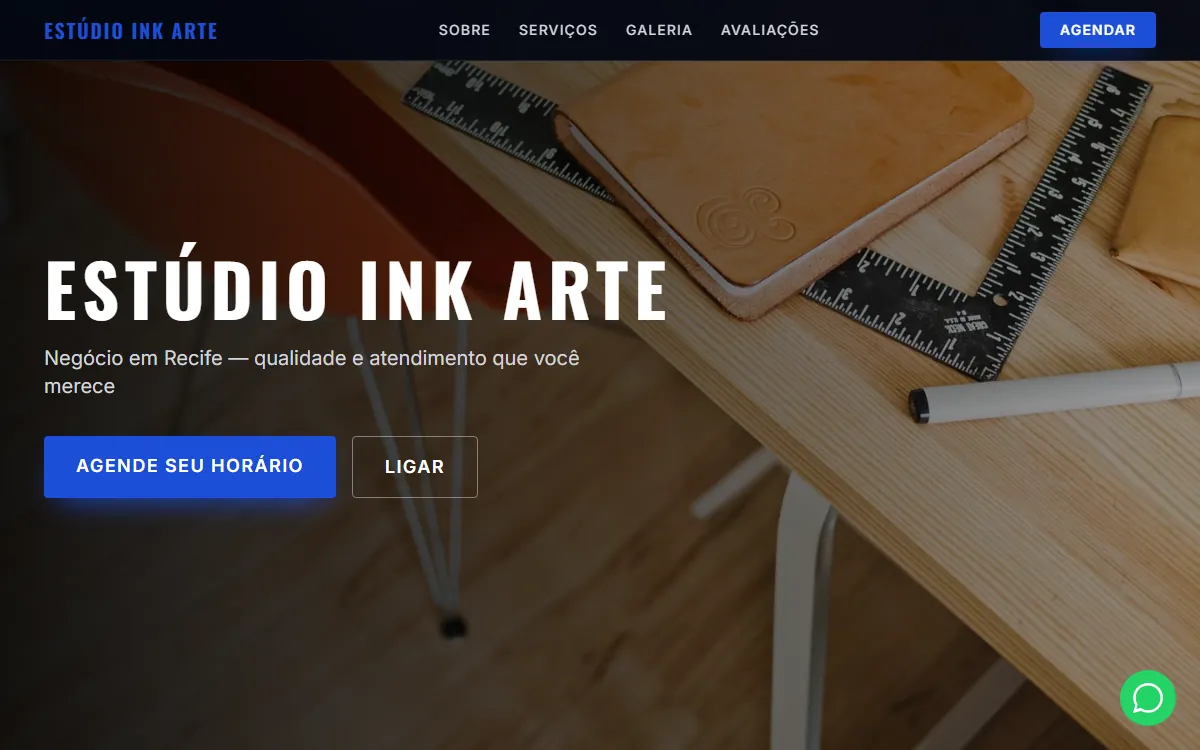 Site Estúdio Ink Arte