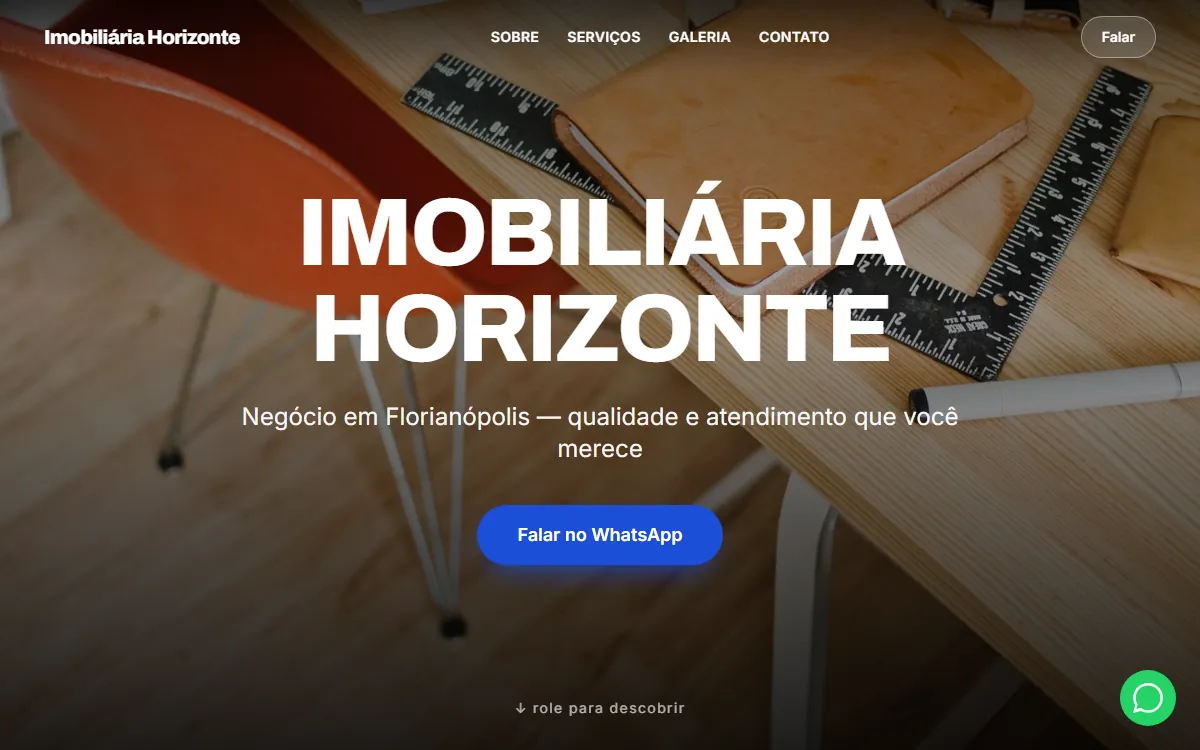 Site Imobiliária Horizonte